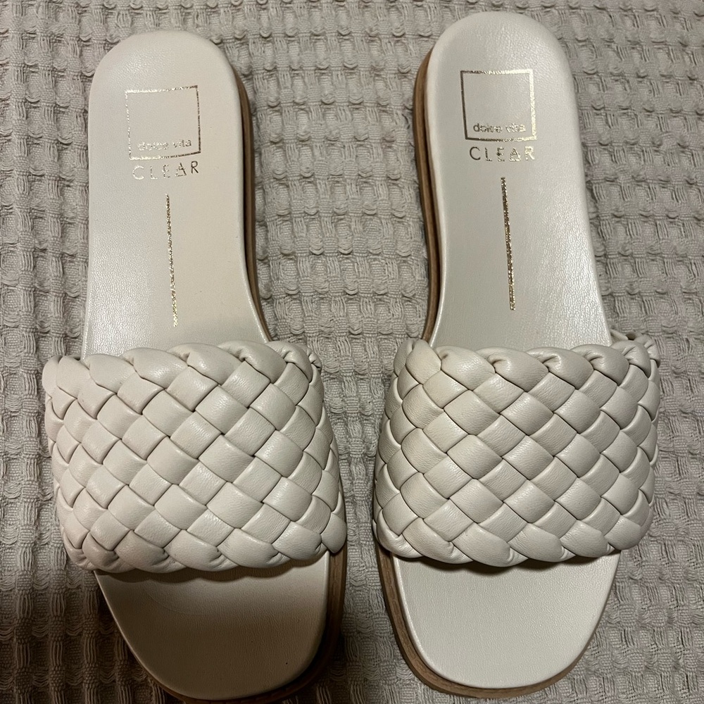 Dolce Vita Cream Braided Slide Sandals - Women